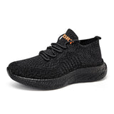 2026 spring new flyknit mesh breathable men's shoes wholesale soft sole comfortable lightweight casual shoes women's shoes