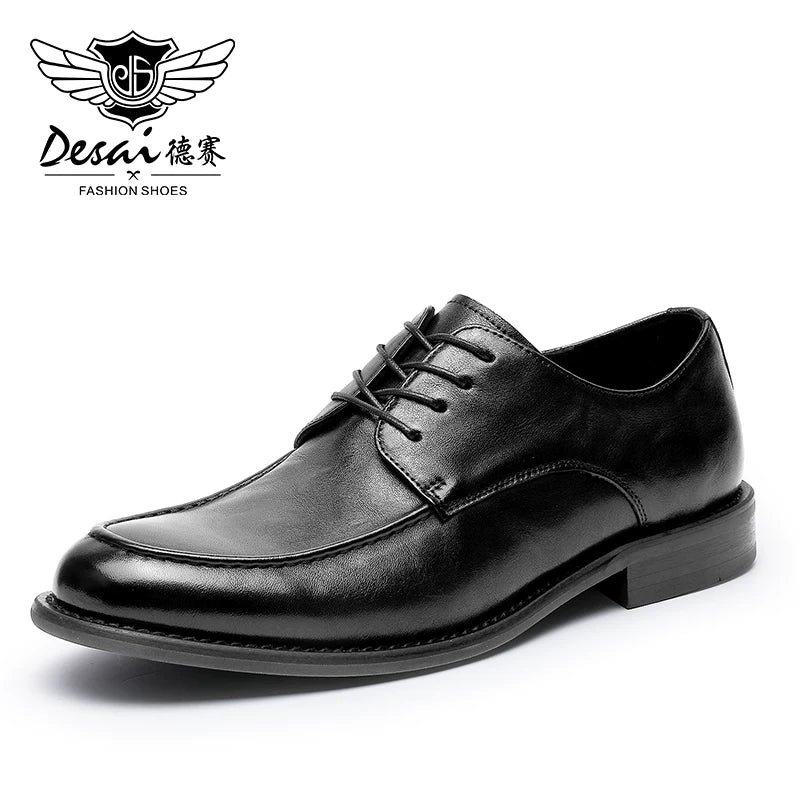 Men's Genuine Leather Leather Shoes, Height Increasing, Soft Sole