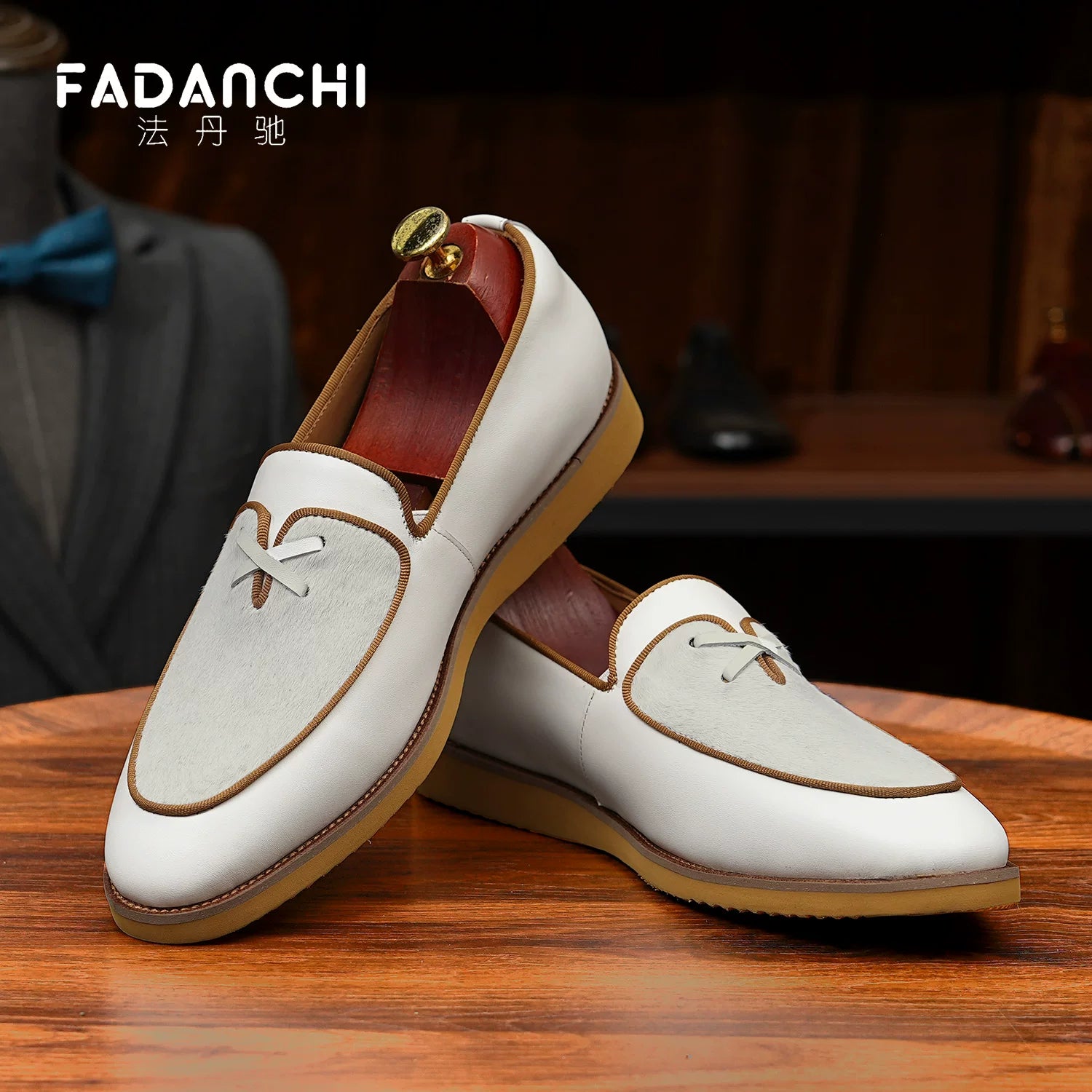 Men's Genuine Leather Loafers, Breathable, Slip-On