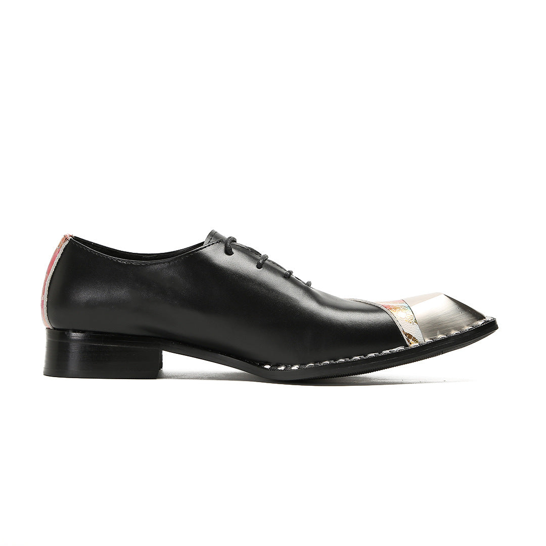 Men's Leather Oxford Formal Shoes – Pointed Toe, Business – Style 27