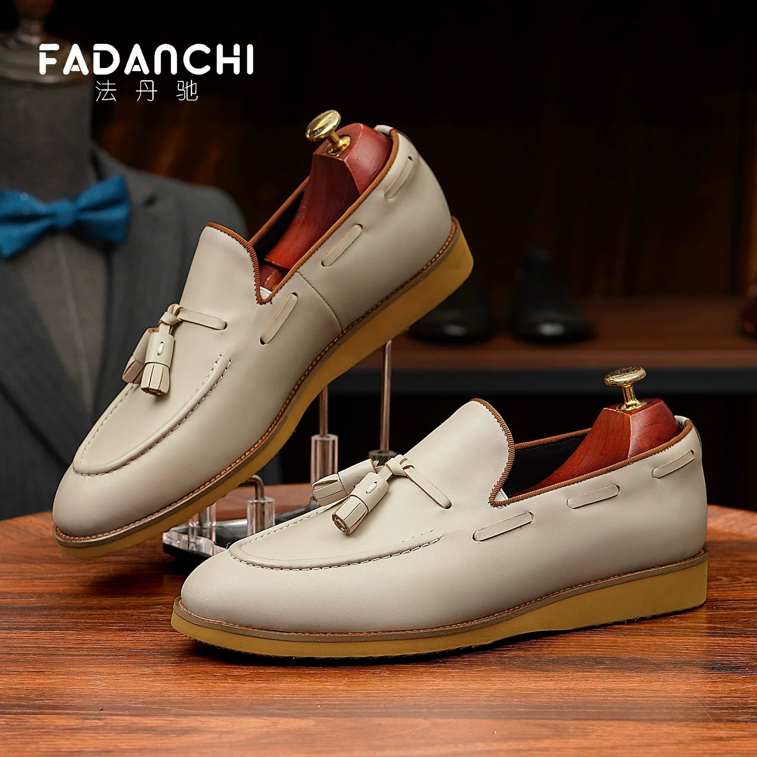 Men's Genuine Leather Loafers, Breathable, Slip-On