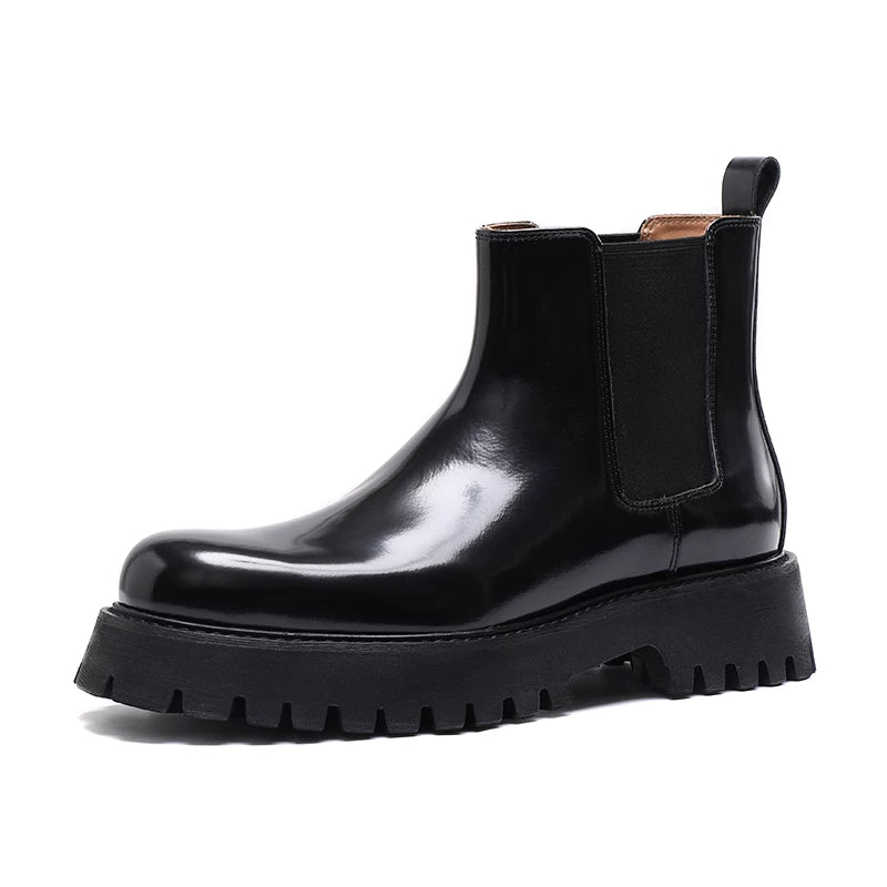 Men's Chelsea Boots, Height Increasing, Thick Sole
