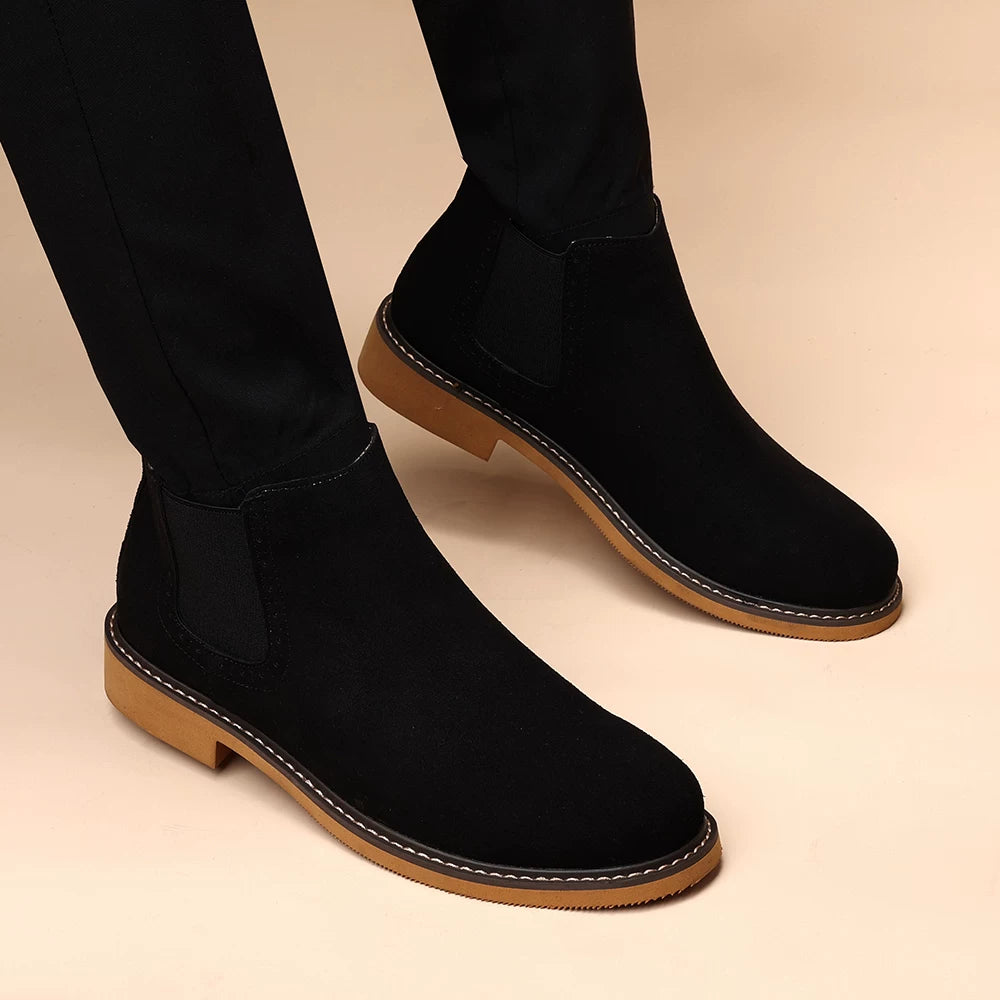 Men's Suede Martin Boots, British Style, Business