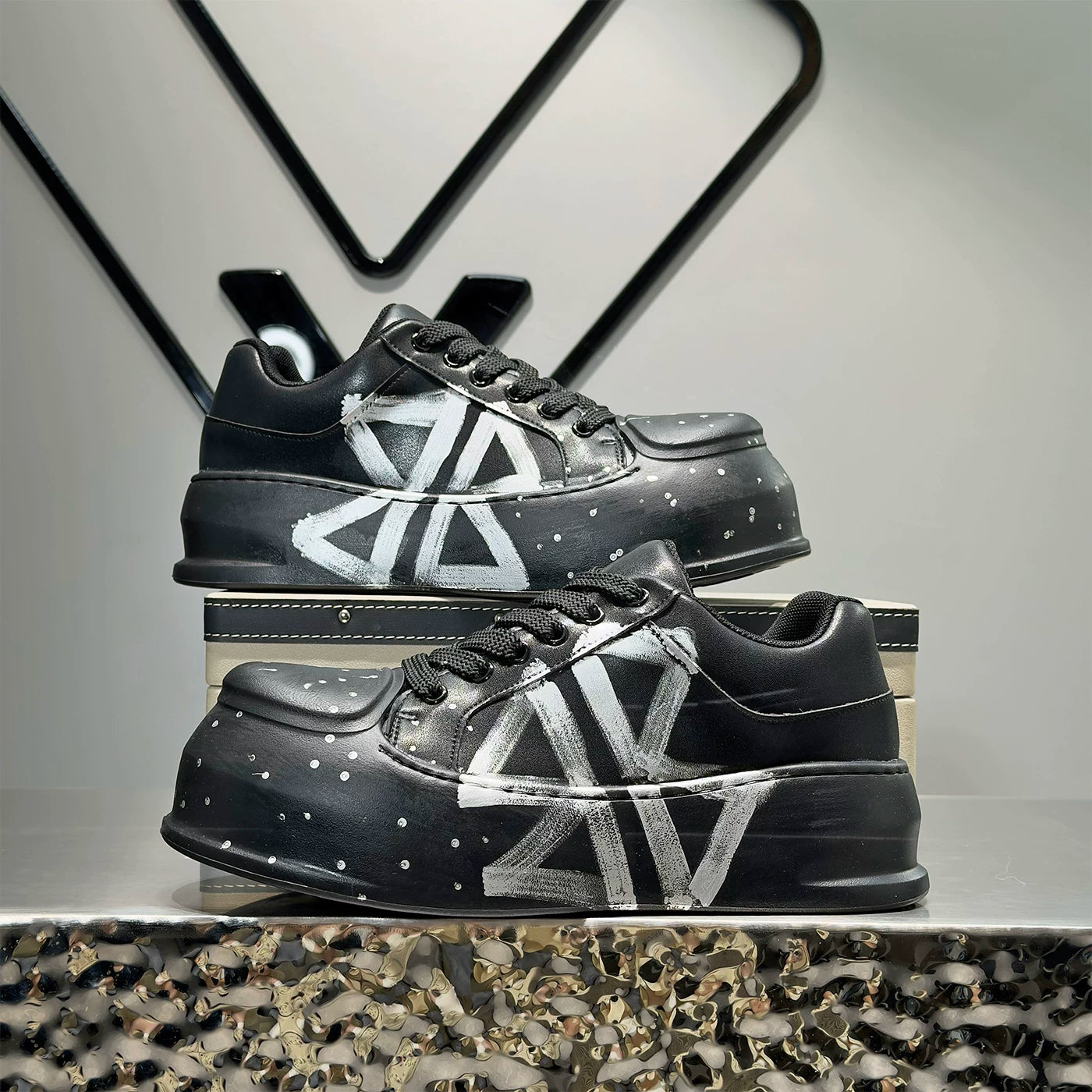 Men's Height-Increasing Platform Big-Toe Trendy Skate Shoes 2026 New