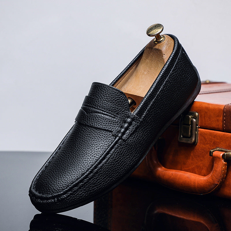 Men's Casual Leather Loafers - Soft Sole, Fashionable Design 2