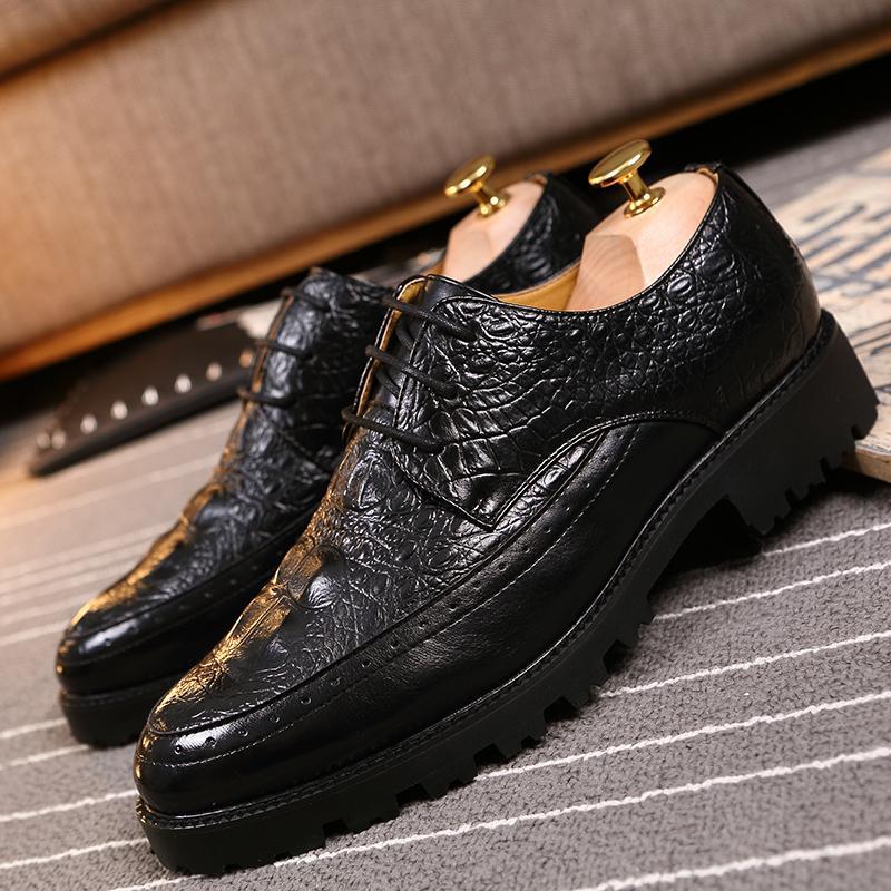 2026 spring new men's casual leather shoes, formal shoes, casual business shoes, non-slip men's