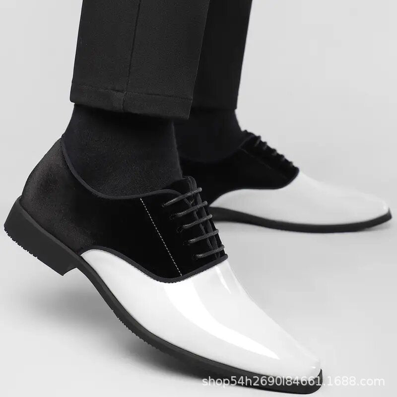Men's formal business leather shoes - lightweight, trendy casual shoes - british style, versatile pa