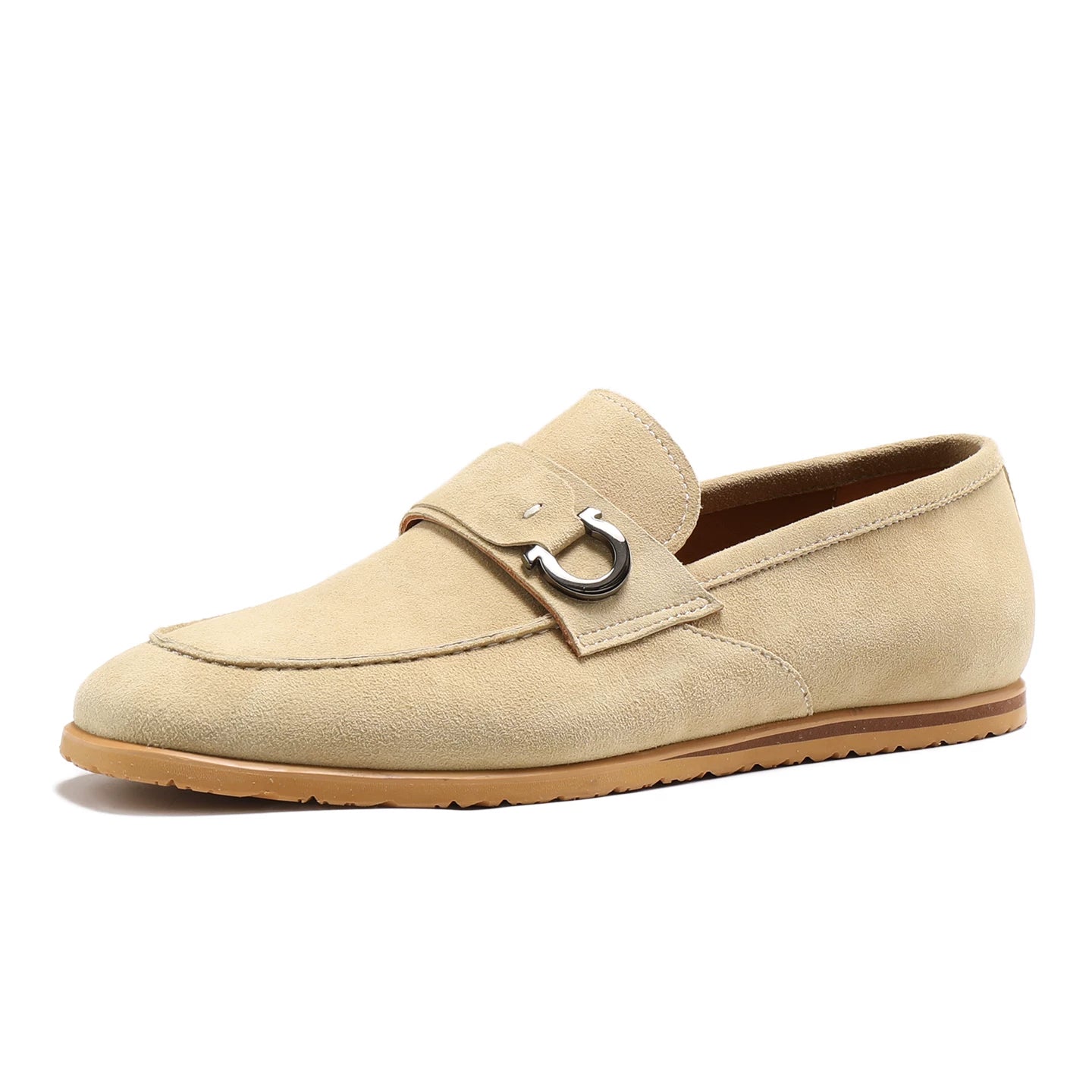 Men's Genuine Leather Loafers, Breathable, Slip-On