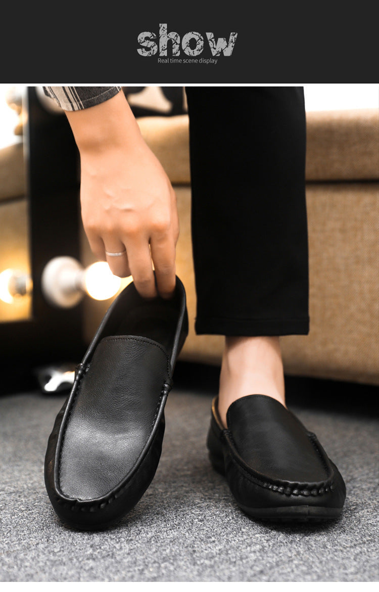 Spring autum social casual shoes trendy shoes beanie shoes men's lazy shoes loafers slip-on men's sh 13