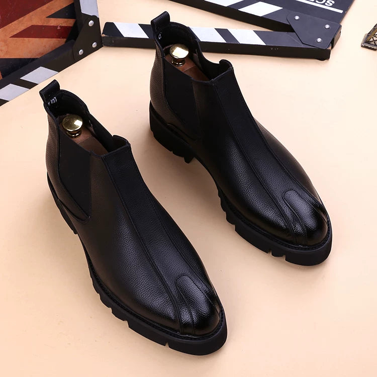 Men's Martin Boots, Height Increasing, Thick Sole