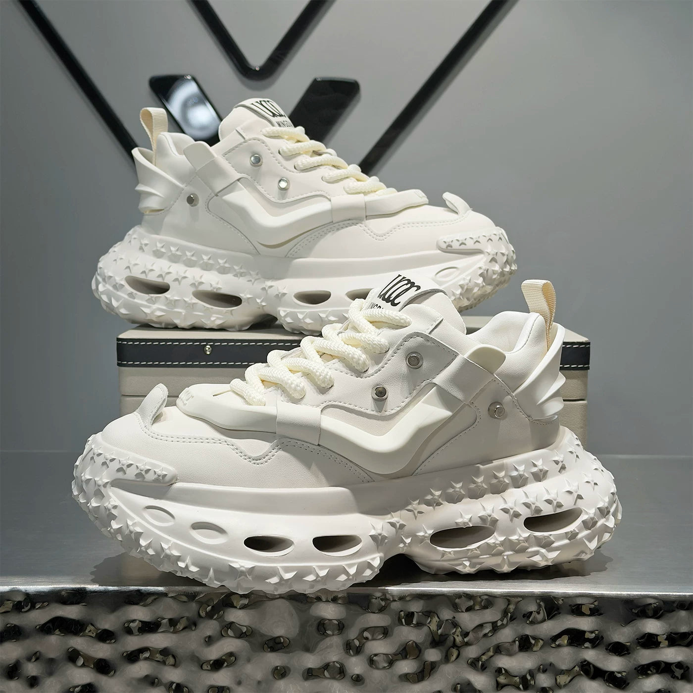 Men's Height-Increasing Platform Breathable Chunky Dad Sneakers 2026 Summer New