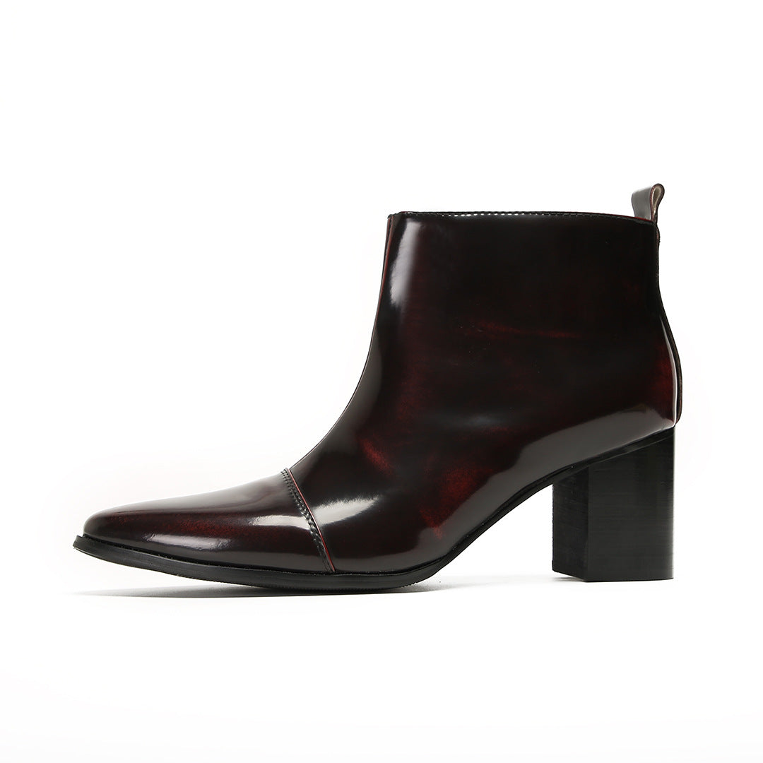 Men's Leather Martin Boots – Thick Sole
