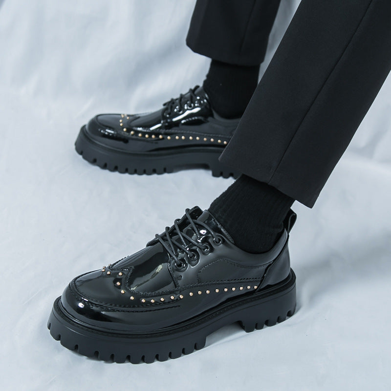 Men's Formal Thick-Soled Leather Shoes - Versatile Style 2