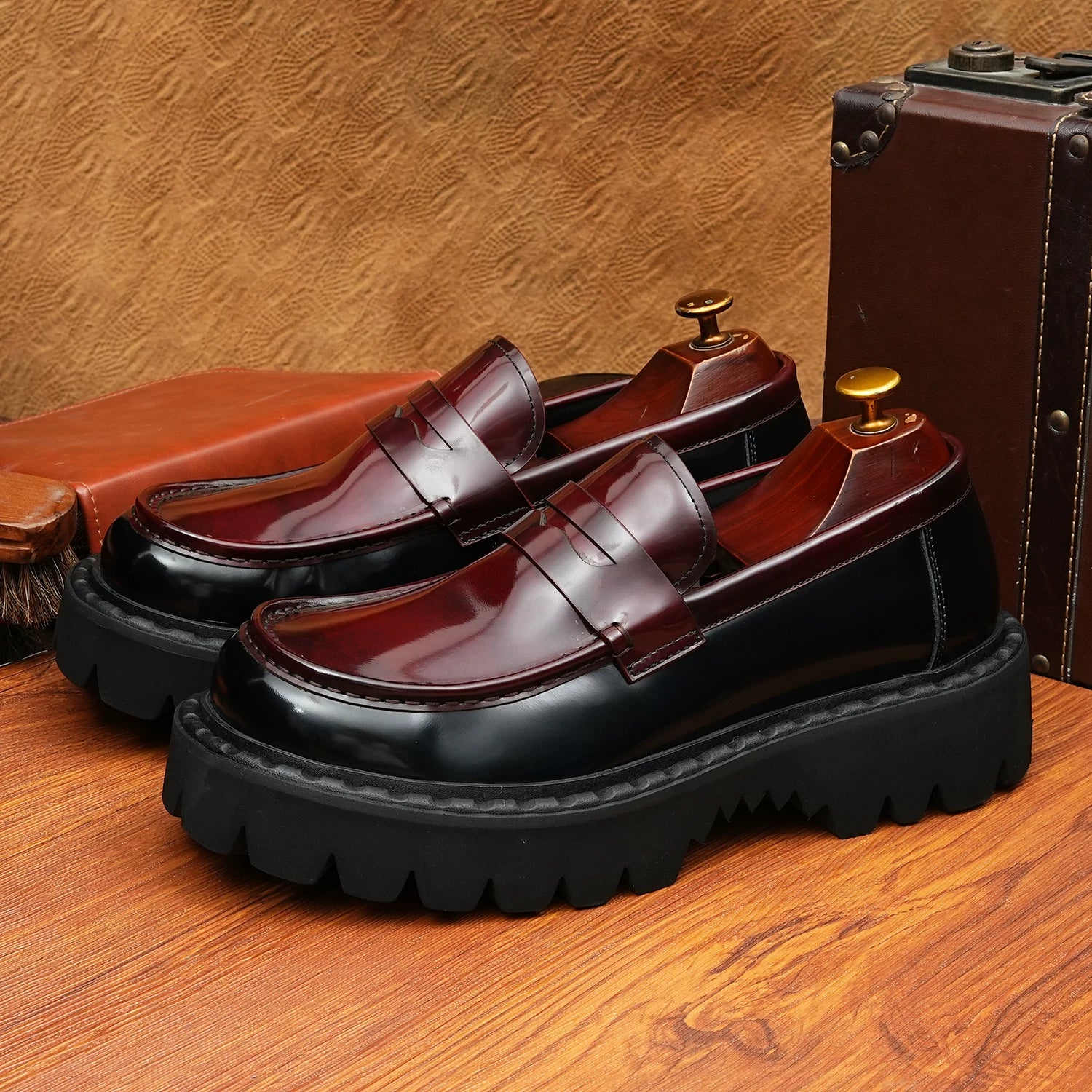 Men's Loafers, Height Increasing, Thick Sole