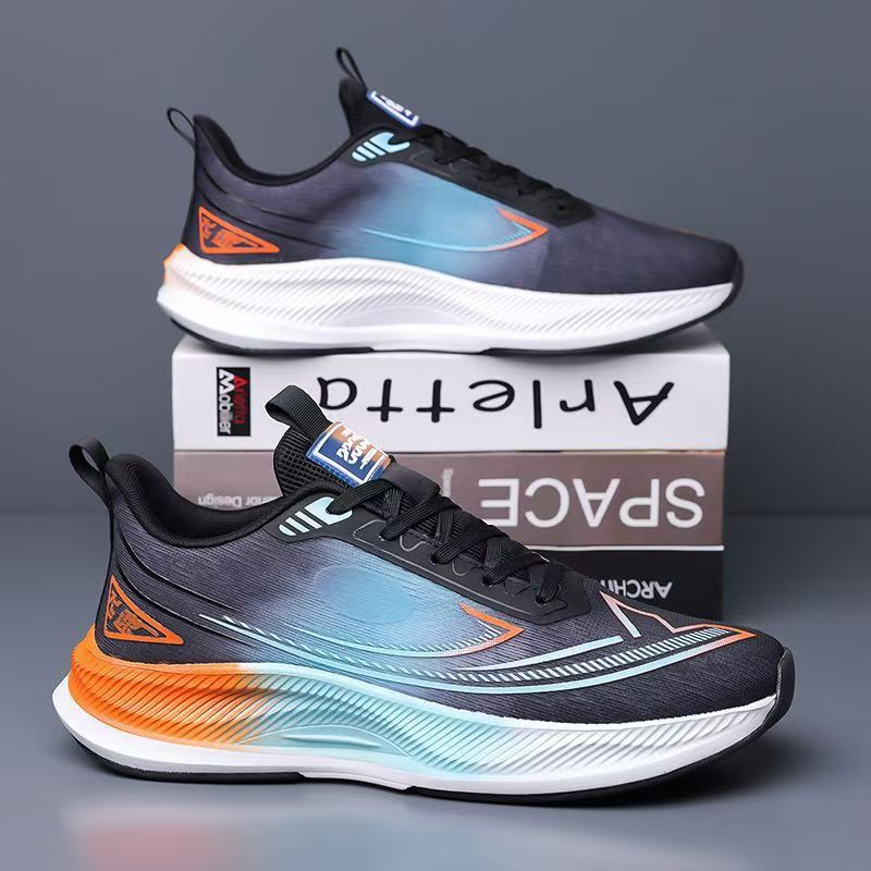 Spring men's fishnet breathable fashion outdoor trendy lightweight versatile running sports shoes - direct from the manufacturer