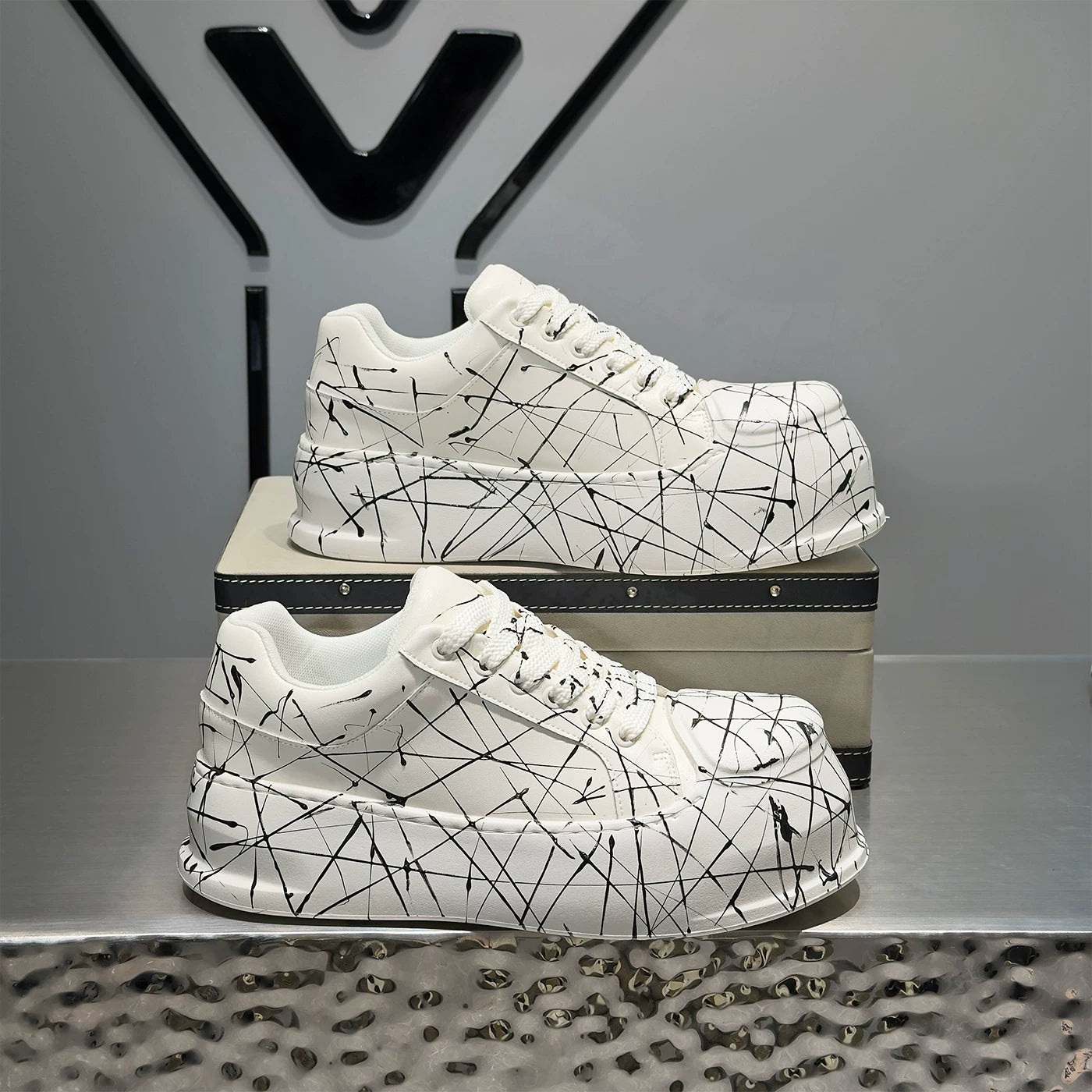 Men's Height-Increasing Platform Trendy Chunky Dad Sneakers 2026 New