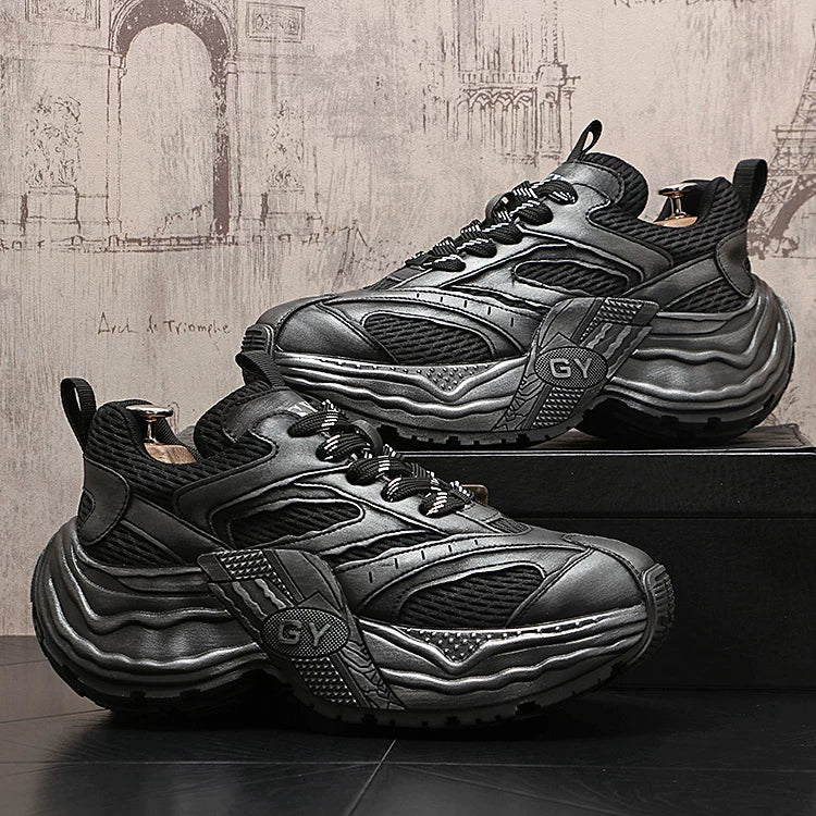 Men's Platform Low-Top Retro Chunky Dad Sneakers 2026