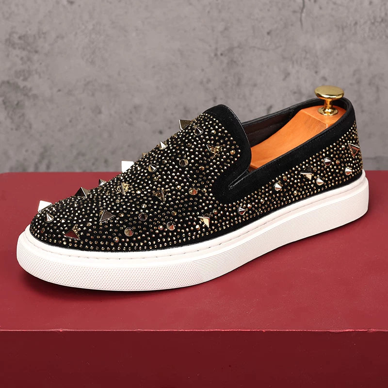 Men's Loafers, Slip-On, Studded