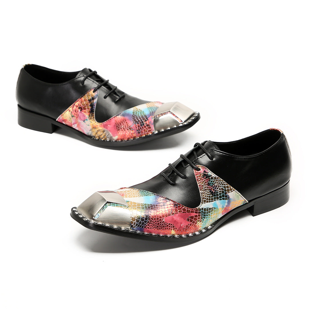 Men's Leather Oxford Formal Shoes – Pointed Toe, Business – Style 27