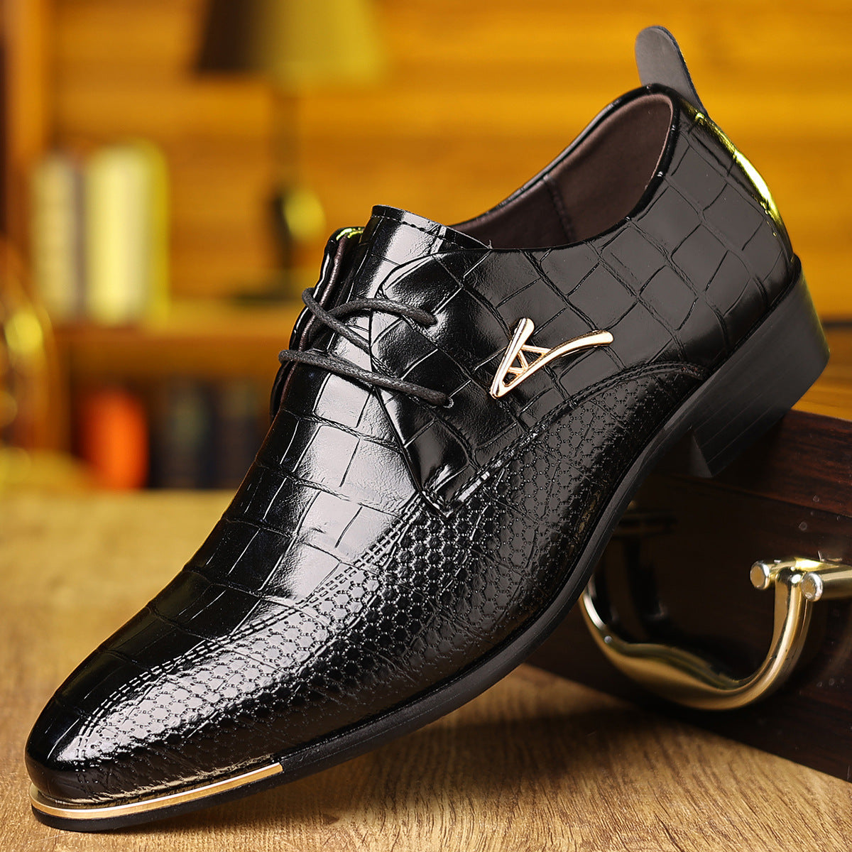 New arrival cross-border mencasualeasiest for matchplus size leather shoes pointed toe fashion busin