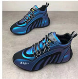 Men's shoes 2026 cross-border high-top sneakers, men's fashion casual shoes, versatile breathable comfortable men's dad shoes
