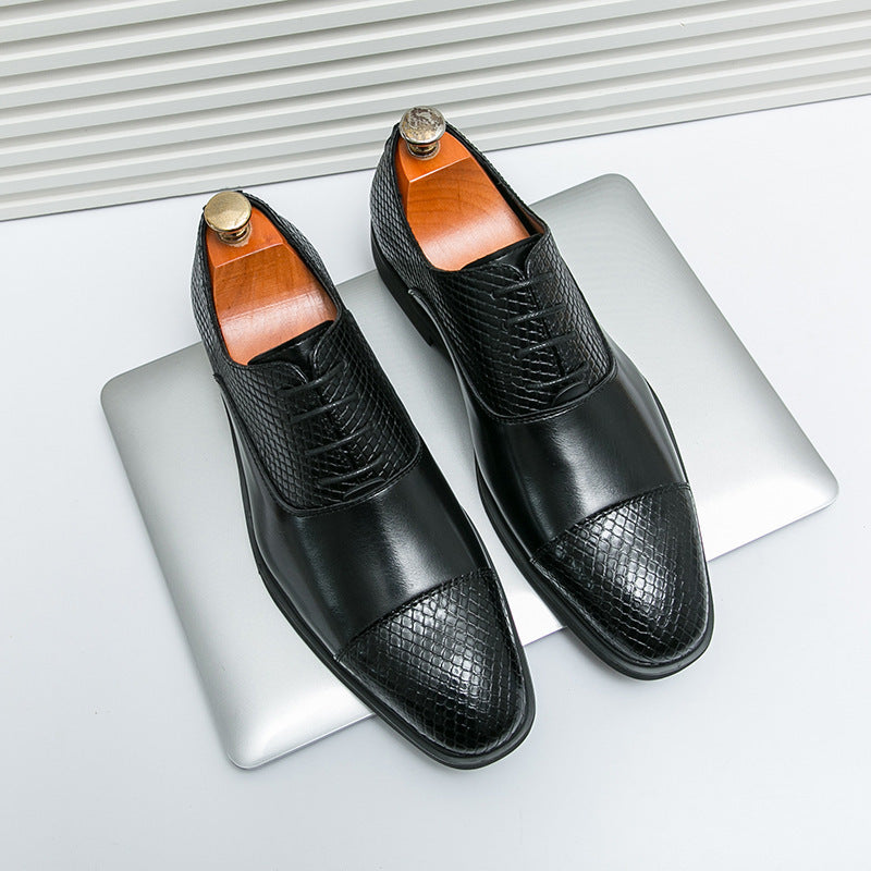 Cross-border men's shoes, plus size, british style formal leather shoes, men's business casual shoes