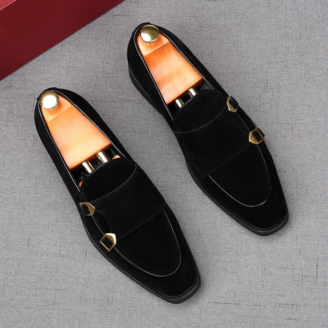 Men's Suede Loafers, Height Increasing, Slip-On