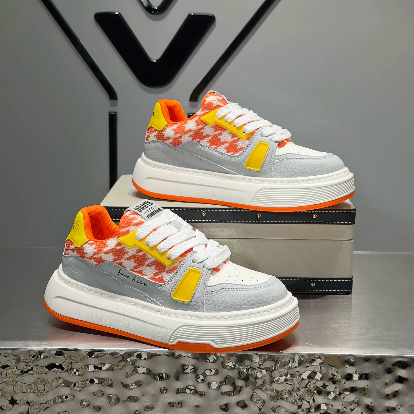 Men's Platform Low-Top Trendy Skate Shoes Spring