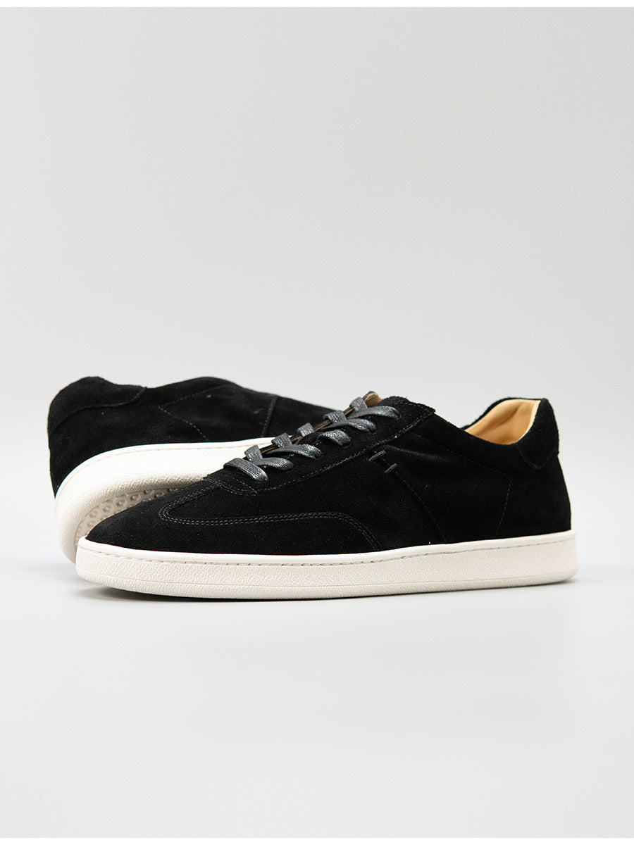 Zhenxian european station summer retro genuine leather guangzhou handmade pure color casual shoes fashiontrendy men's shoes easiest for match sneakers