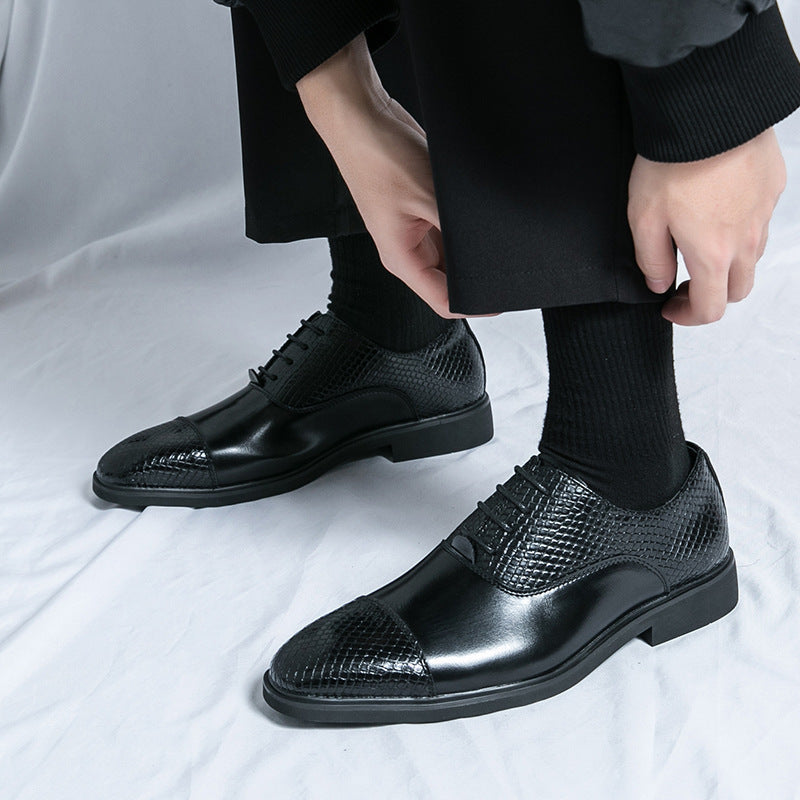 Cross-border men's shoes, plus size, british style formal leather shoes, men's business casual shoes