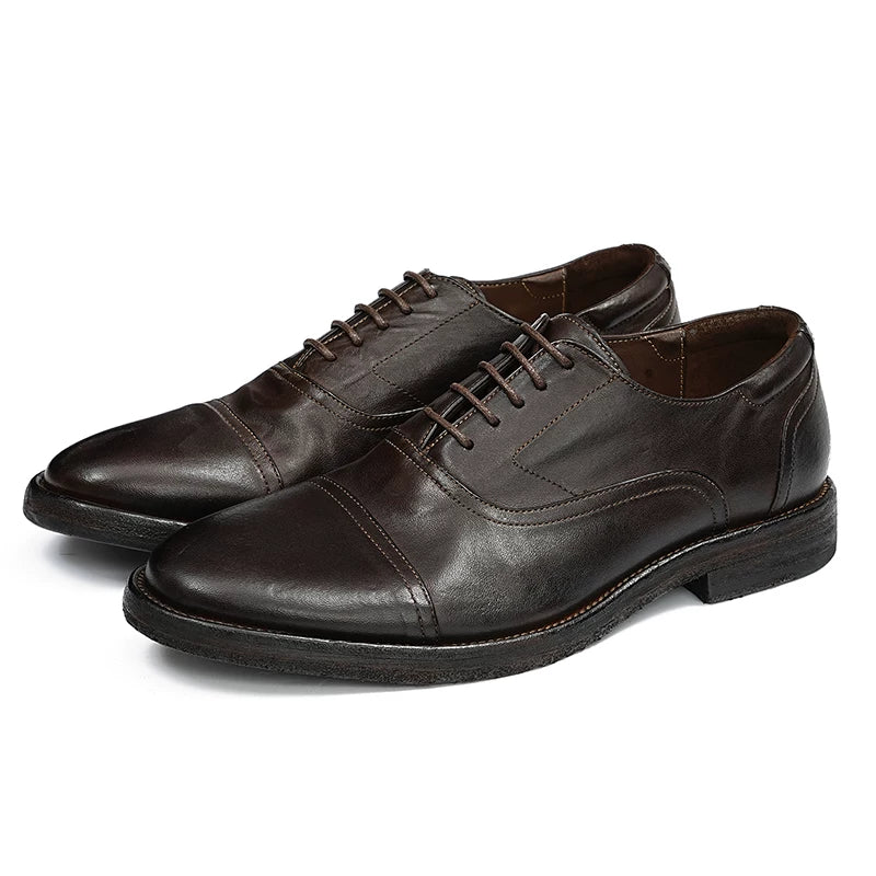 Men's Genuine Leather Leather Shoes, Handmade, Business