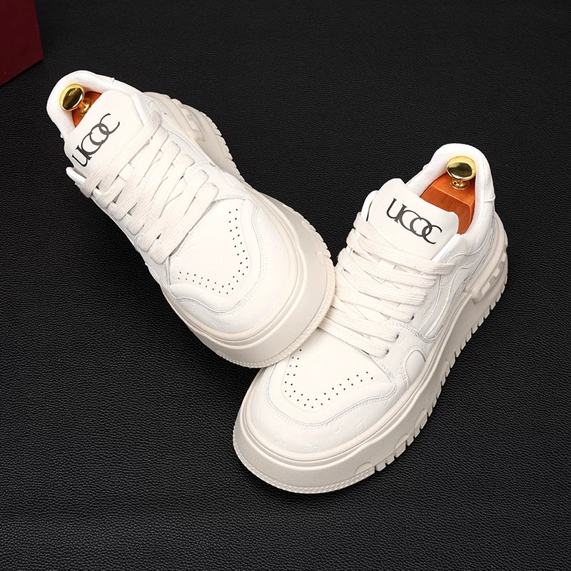 Men's Skate Shoes, Height Increasing, Thick Sole