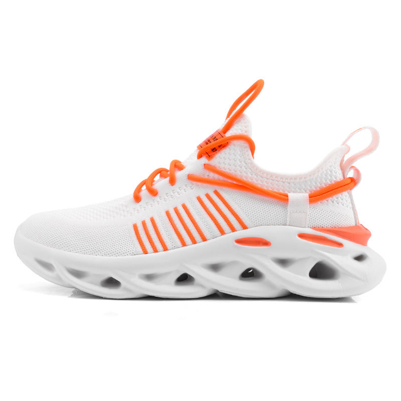 Men's Black Sports Shoes, Woven, Breathable