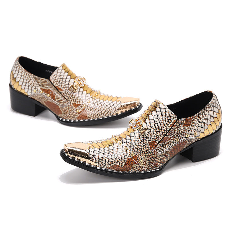 Men's Leather Casual Shoes – Pointed Toe, Business – Style 11