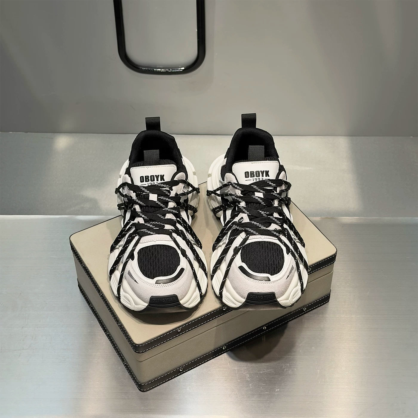 Men's Height-Increasing Platform Breathable Chunky Dad Sneakers Summer