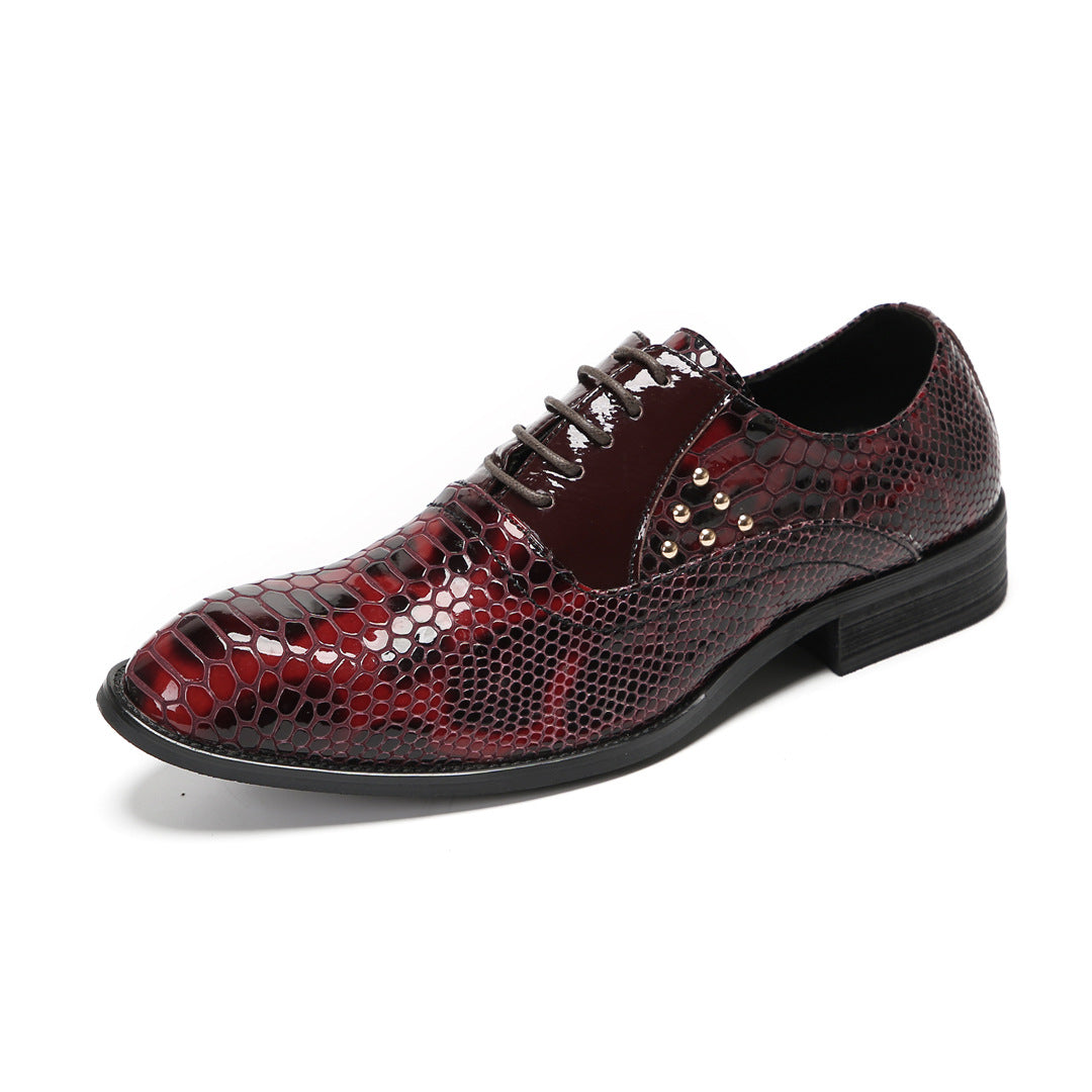 British men's business dress leather shoes cowhide pointed Oxford shoes men's wedding shoes 2024 new summer men's shoes