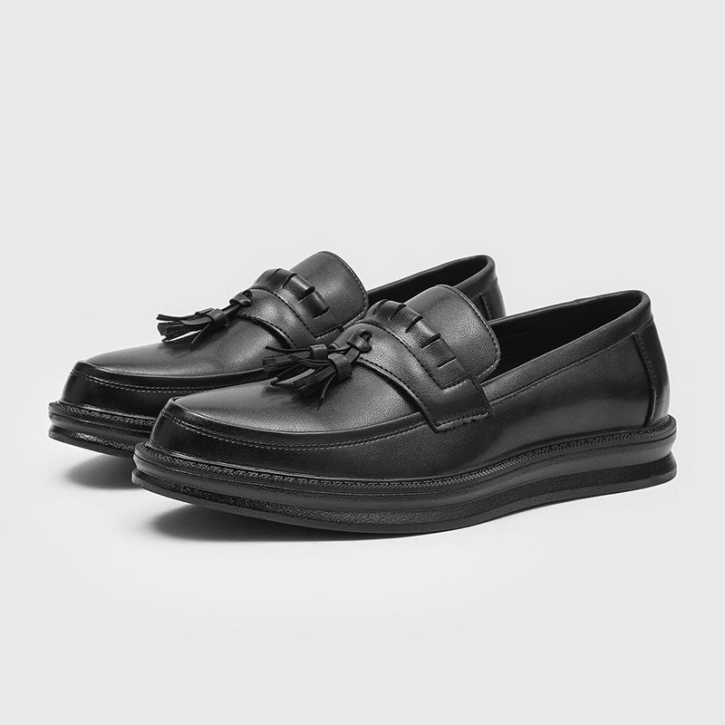 2026 casual business formal breathable wedding shoes winter brogue men's shoes korean style british 3