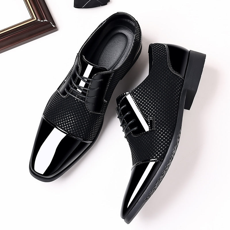 Men's leather shoes: new business formal, casual, spring/autumn breathable, british style, korean st