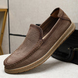 Elephant pattern single layer frosted cowhide beanie shoes 2026 spring and summer new arrivalplaid b