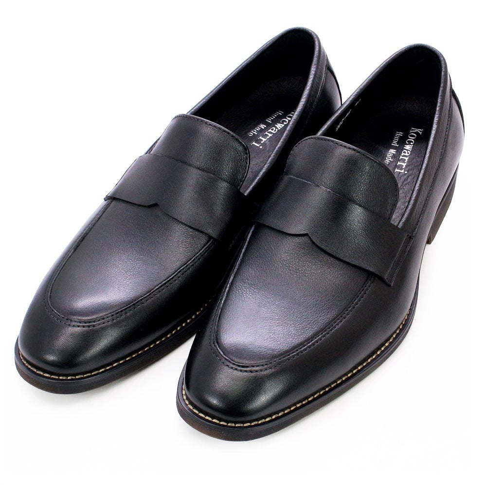 Men's Loafer Leather Soft Leather Raw Rubber Non-Slip Comfortable Wear-Resistant Soft Bottom Classic Business Formal Wear Leather Shoes for Men