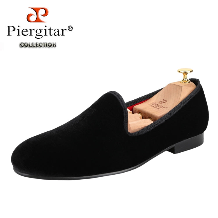 Piergitar European and American Trend Banquet Party Wedding Men's Dress Loafers Suede One Pedal Single Shoes Men