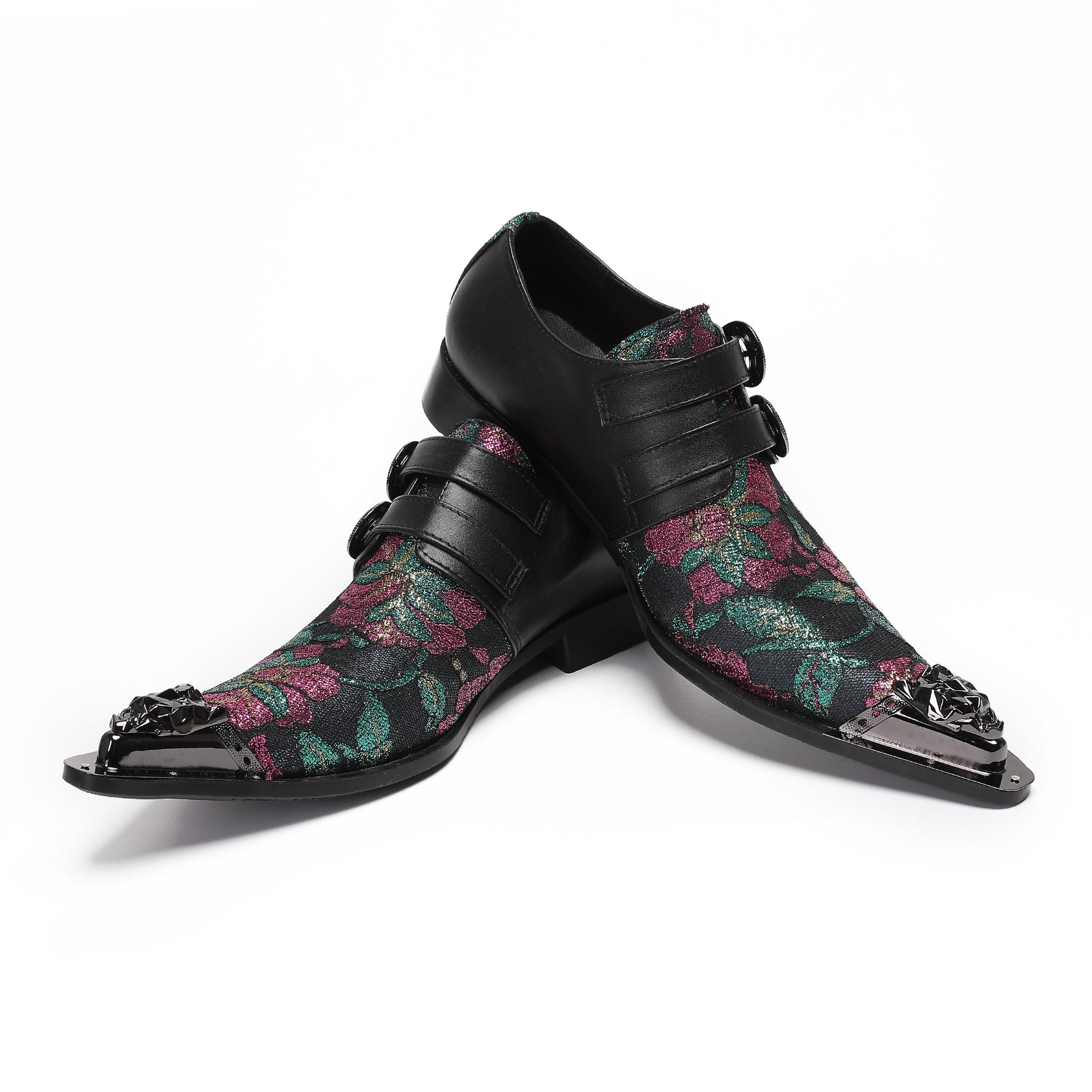Foreign Trade 2024 Autumn Men's Business Leather Shoes Dress Wedding Groom Leather Large Size Groom Derby Shoes