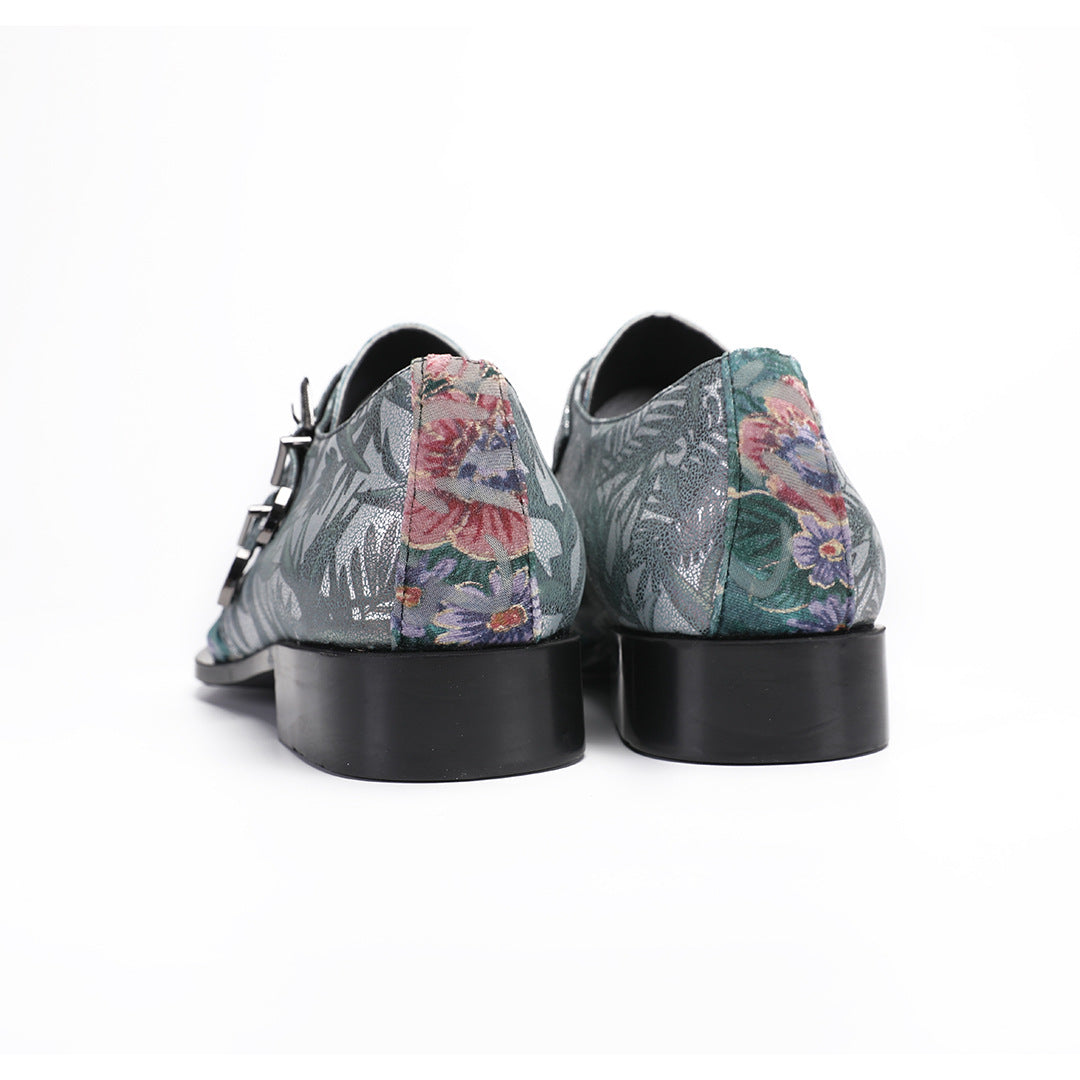 Men's Leather Loafers – Pointed Toe – Style 62