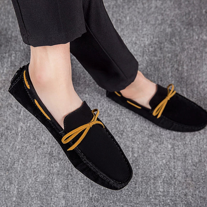 Men's Suede Loafers, Breathable