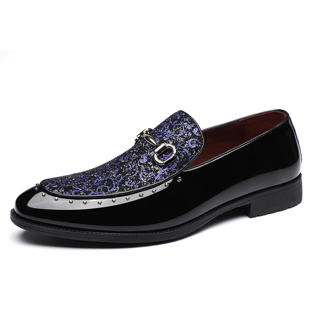2026 new trendy fashion men's shoes - british style pointed toe slip-on casual leather shoes
