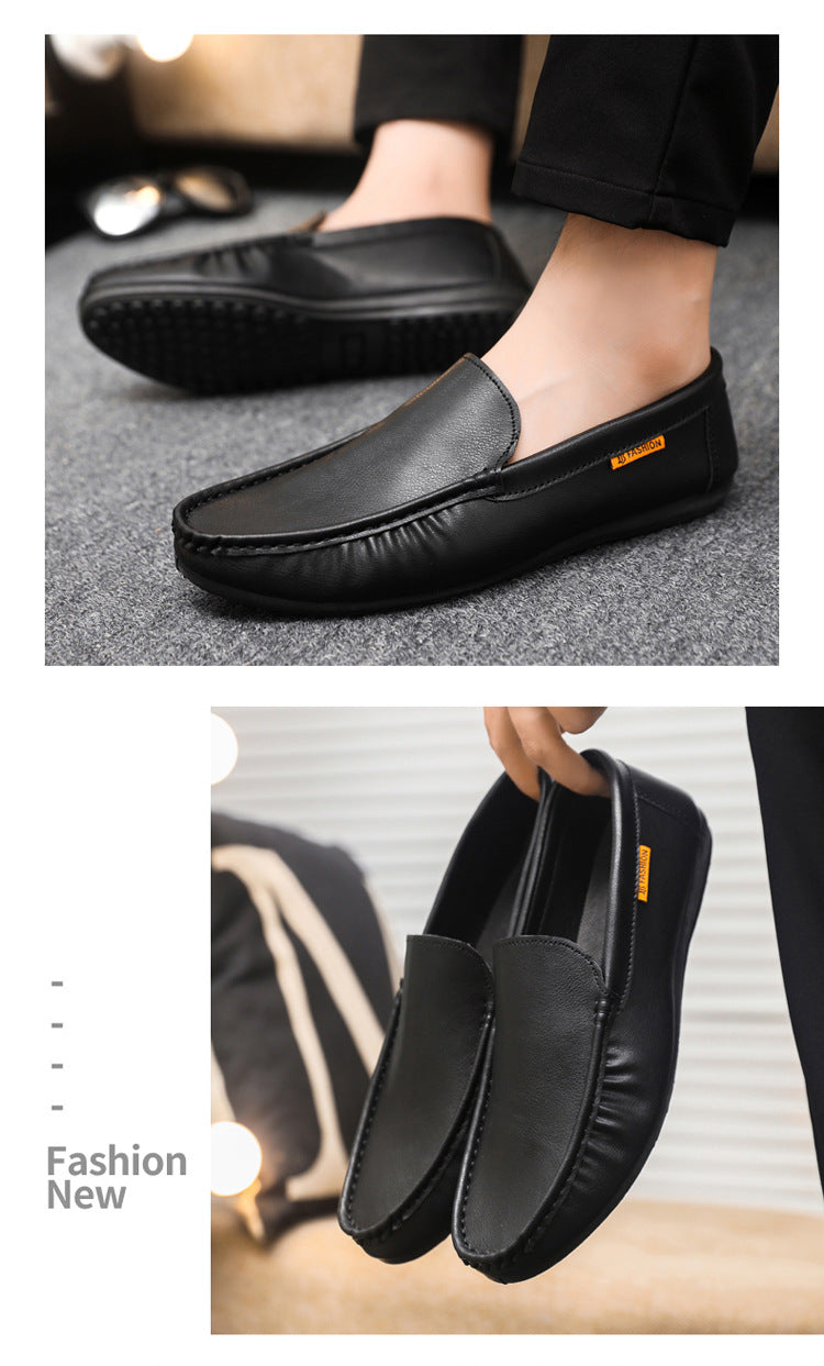 Spring autum social casual shoes trendy shoes beanie shoes men's lazy shoes loafers slip-on men's sh 17