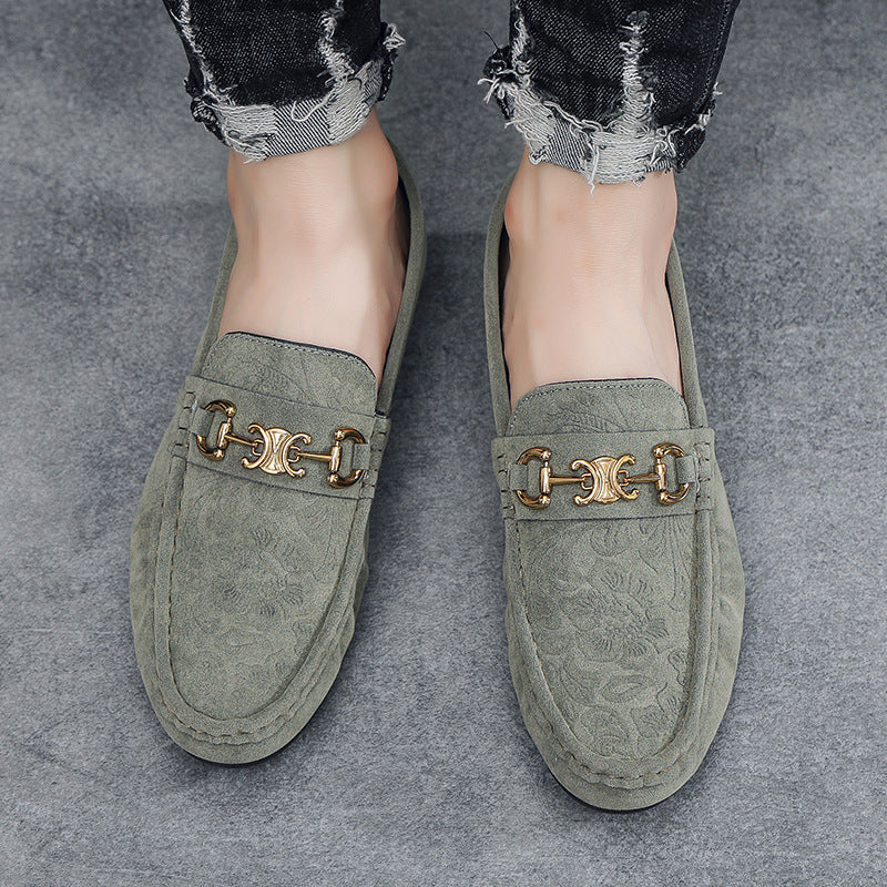 2024 autumn new men's loafers - european style fashion, trendy men's shoes, slip-on suede loafers 2