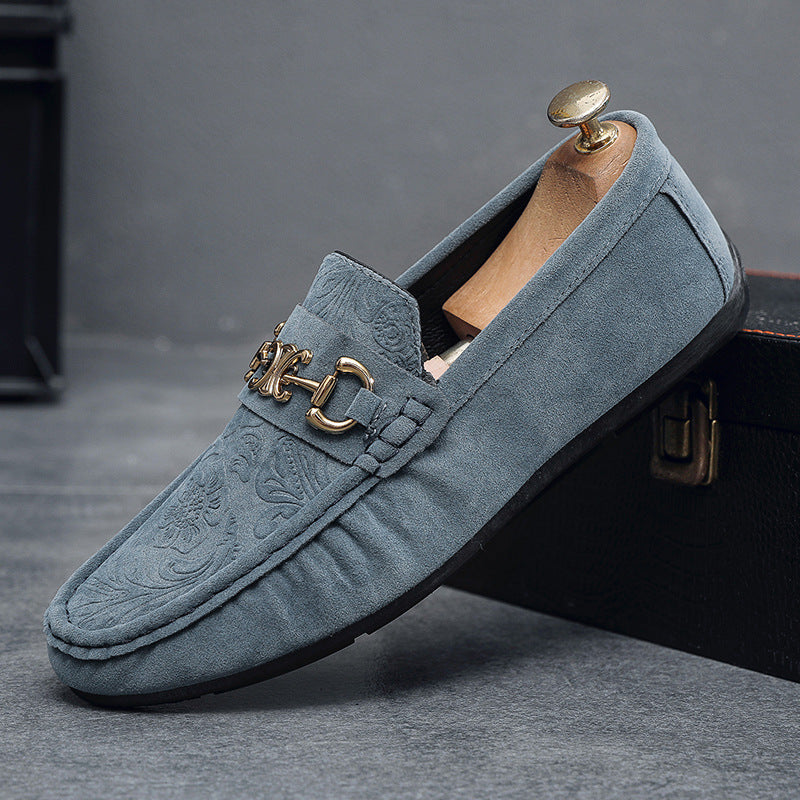 2024 autumn new men's loafers - european style fashion, trendy men's shoes, slip-on suede loafers 4