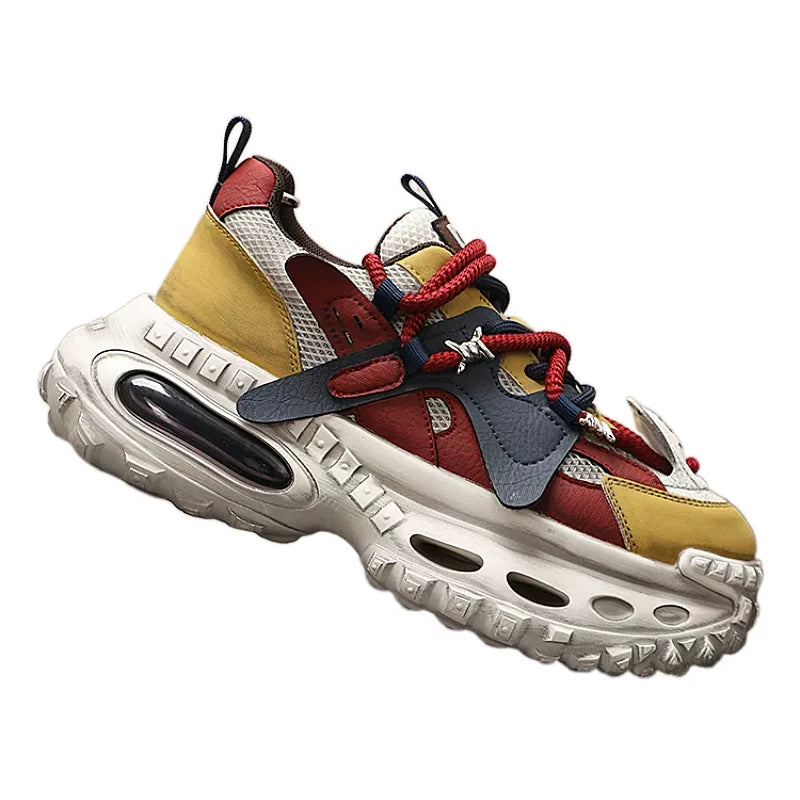 Men's Height-Increasing Platform Shock-Absorbing Trendy Chunky Dad Sneakers 2026 New