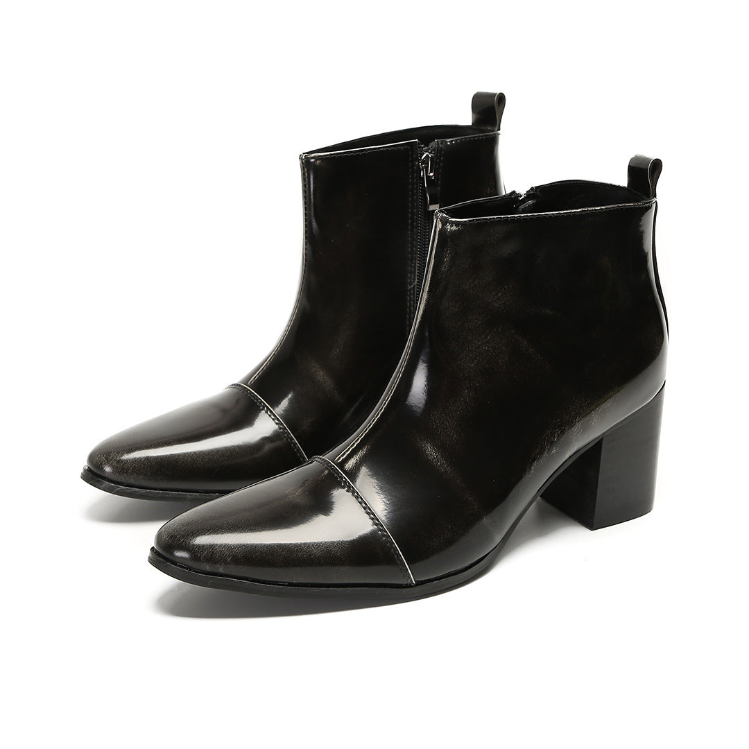 Men's Leather Martin Boots – Thick Sole